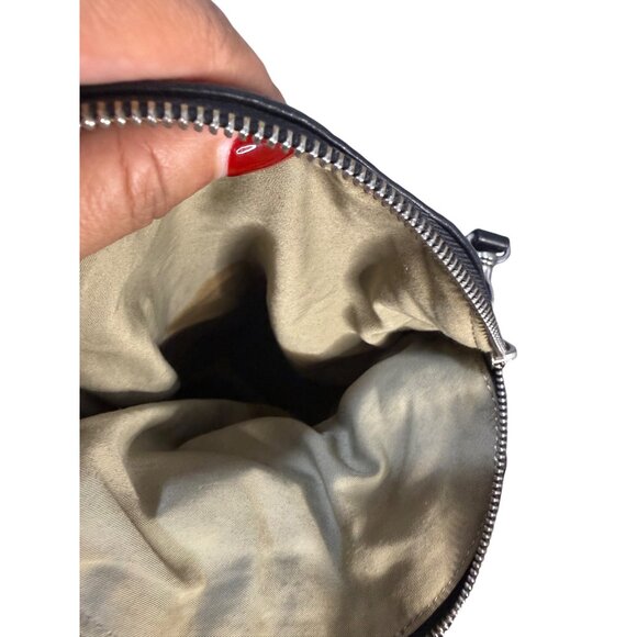 Margot Black Leather Hobo Bag With Tassel Accent & Adjustable Strap - Picture 10 of 15